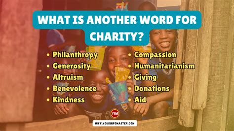 another word for charity work